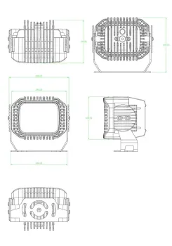 WL1102-W LED Decksstrahler Flutlicht, weiß