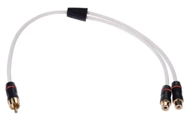 010-12622-00 Chinch Y-Kabel 2x weiblich / 1 x männlich, abgesch