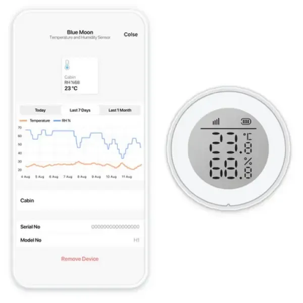 VS2H1 Vanemar Temperatur-/Feuchtigkeitssensor